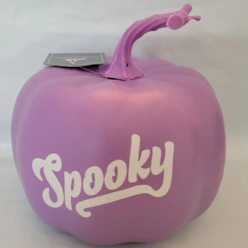 3x Bullseye Playground Pumpkin Set Purple Pink White Spooky You’ve Been Ghosted